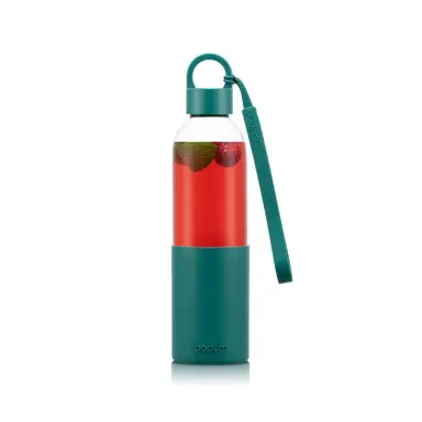 BODUM MELIOR Glass Water Bottle 0.5L - Green