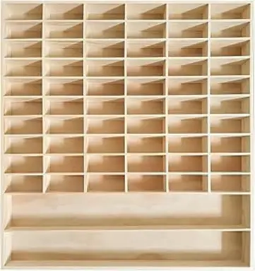 CHZIMADE 1PC For Model Car Diecast Matchbox Display Wooden Car Model Toy Storage Rack 62 Grid