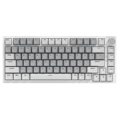 AJAZZ AK820 kabelgebundene Tastatur, weiß und grau, kompatibel mit HP Axis, mit weißem Licht, Gaming-Tastatur