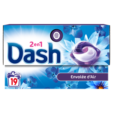 DASH Tablettes 2-en-1 Envolée d'air, 19 doses