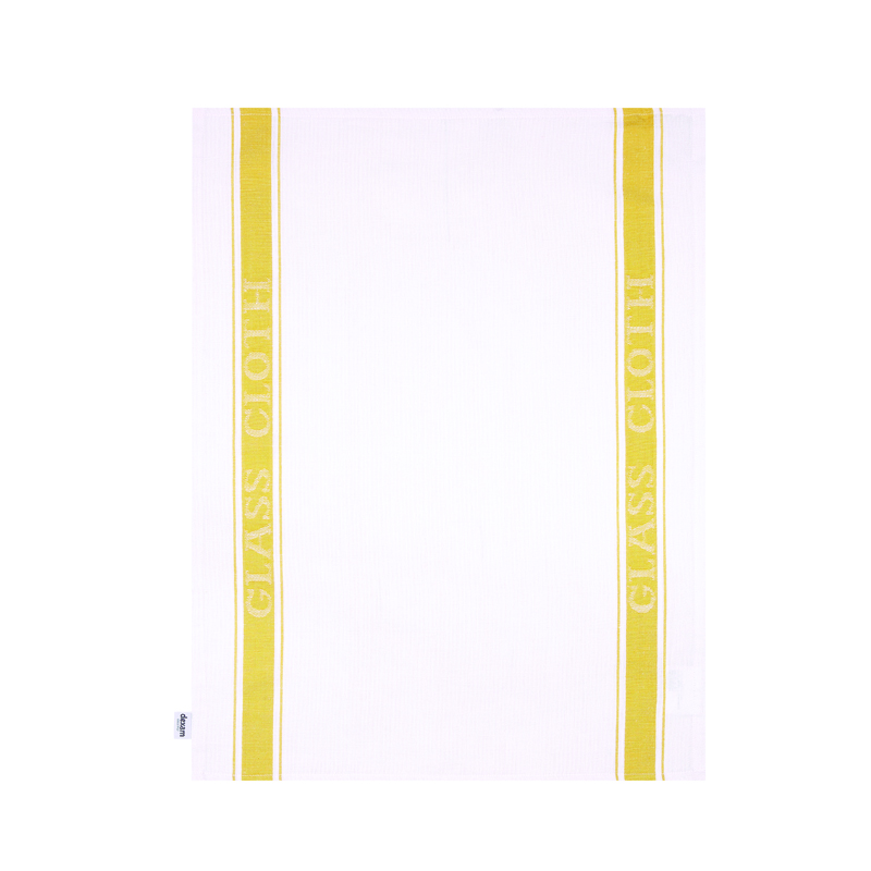 Dexam Glass Cloth Love Colour Cotton/Linen Ochre 50x70cm