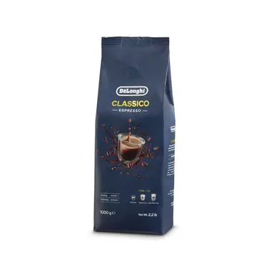 DeLonghi DLSC616 CLASSICO Ganze Kaffebohnen für Kaffeevollautomaten Siebträger und Espressokocher, 1 kg