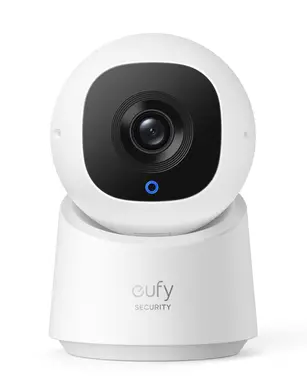 eufy C220 2K Indoor Camera Surveillance Camera with Resolution 360° Rotation Tilt Wired Indoor Surveillance Cam with Wi-Fi AI Human Detection