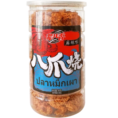 BEIERXIANG Octopus Crispy Cracker Spicy Flavour 200g