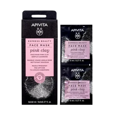 APIVITA Roze Klei Masker 12 x 8 ml