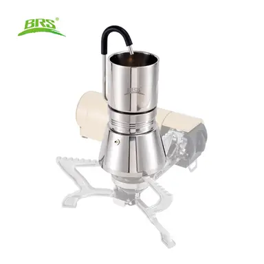 BRS TC05 Portable Stainless Steel Outdoor Moka Pot,1.5L