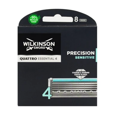 Wilkinson Sword Quattro Titanium Sensitive Navulmesjes 8 stuks