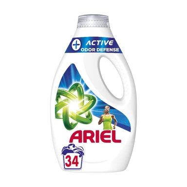 Ariel Lessive liquide protection active contre les odeurs 34 lavages 1,7 L