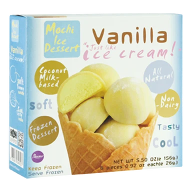 Buono Mochis glacés à la vanille - 156 g/6 pièces