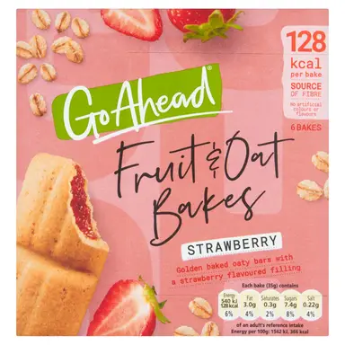 Go Ahead Fruity Bakes Sassy Strawberry 6 pack