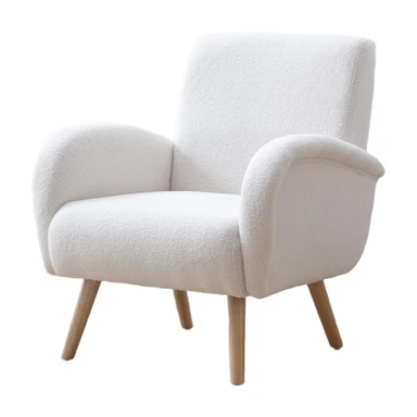 chairus Armchair for Living Room Accent Chair Single Upholstered Lounge Tub Chair with Wooden Legs