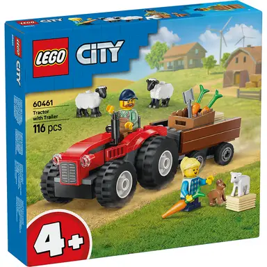 Lego 60461 Véhicules de la ville - Tracteur agricole rouge