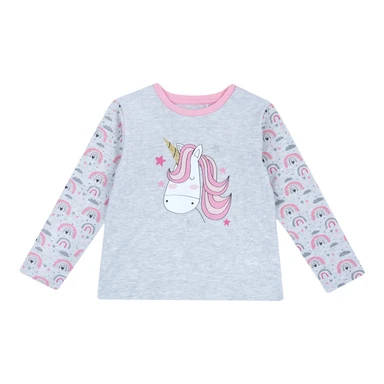 Chicco T-shirt met lange mouwen - maat 92 - grijs met print