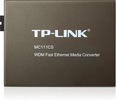 TP-Link 10/100 Mbit/s WDM-Multiplex-Media-Converter (MC111CS), Single-Mode