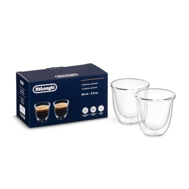 De'Longhi Lot de 2 verres à espresso - 90 ml