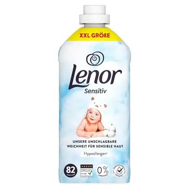 LENOR Weichspüler »Sensitiv«, 82 Waschladungen (1,722l), Frischer Duft, Für empfindliche Haut