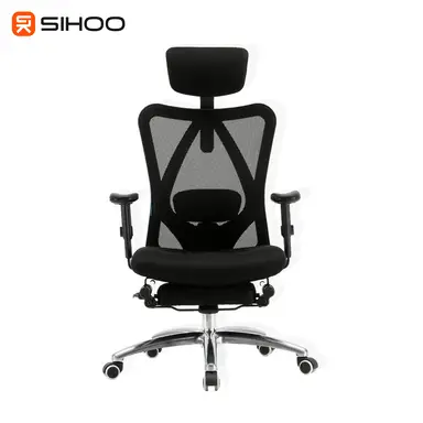 Sihoo M18 Pro Ergonomic Office Chair with Footrest, Breathable Mesh Design High Back Computer Chair, Adjustable Headrest and Lumbar Support