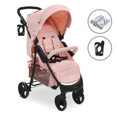 My Babiie MB30 Plus Pushchair Pink Leopard