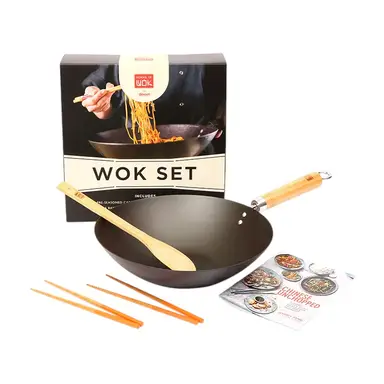 School of Wok Pre-Seasoned Wok Set