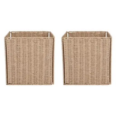 White Label Set of 2 Foldable Cube Organizer
