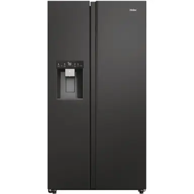 Haier HSW79F18DIPT Series 7 American Fridge Freezer with Plumbed Water & Ice - Platinum Inox - D Rated