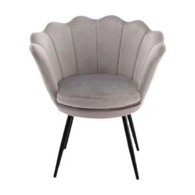 Ya-Home Accent Chair Upholstered Lounge Armchair with Golden Legs, Modern Petal Side Chair Corner Chair for Living Room/Bedroo