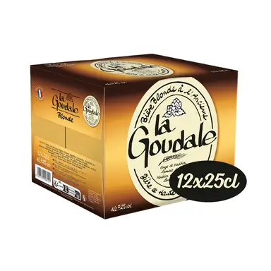 LA GOUDALE Bière blonde à l'ancienne 7,2 % - Pack de 12 x 25 cl