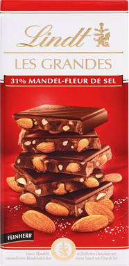 Lindt LES GRANDES Mandel Salz Tafel, 150g