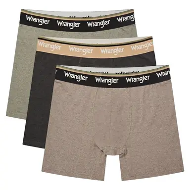 WRANGLER boxershorts - maat M - JOFFREY-TIMBERWOLF/BLACK/TEA