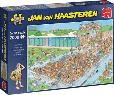 Jan Van Haasteren Puzzel Pool Pile-Up - 2000 stuks, Multikleur