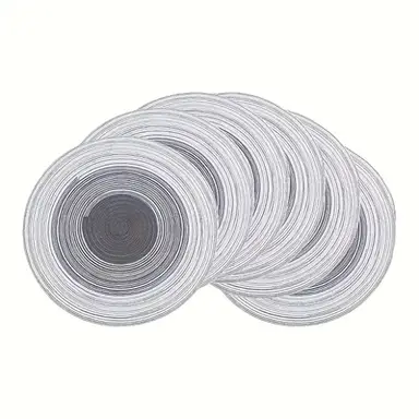 Set de Sets de Table Ronds Tressés Dégradé Foncé 6pcs 38cm Lavables & Résistants – Design Élégant et Moderne pour Table à Manger, Cuisine, Thanksgiving et Usage Quotidien  
Set de Table Dégradé Trois Couleurs en Polyester