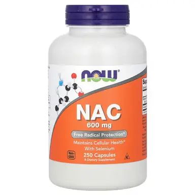 NOW Foods NAC with Selenium, 600mg - 250 Capsules