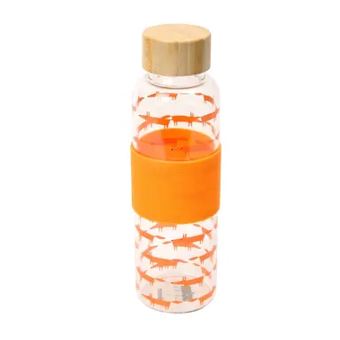 Scion by Dexam Mr Fox Glass Drinks Bottle - Orange