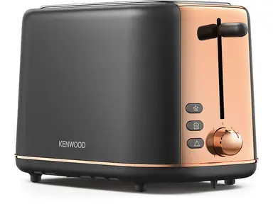 Kenwood Abbey Lux 2 Slice Toaster, 800 W, Cord Storage, Dark Grey & Rose Gold - TCP05.C0DG
