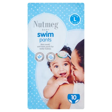 Nutmeg Baby Swim Pants Size L 10 Pack
