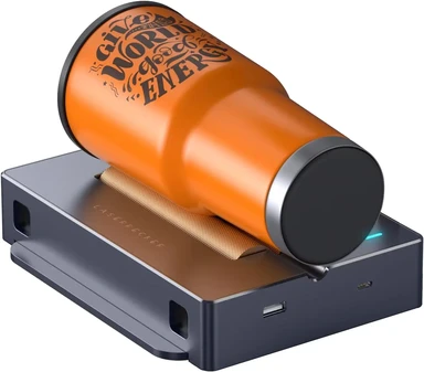 LaserPecker LP2 Electric Rotating Roller Engraving Machine Accessories for LP2 Laser Engraver， for Engraving Cylindrical Objects (Water Bottles， Wine Glasses， etc.，) Engraving Area of ​​2000 * 100mm, New Year Sale , Top gift picks