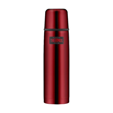 Thermos L&amp;C thermosfles cranberryrood gepolijst 0,75 l