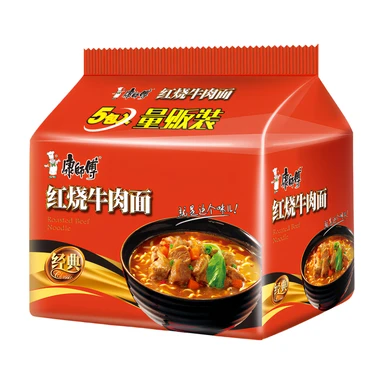 Master Kong Instant Noodles Roasted Artificial Beef Flavour 5 in 1 500g