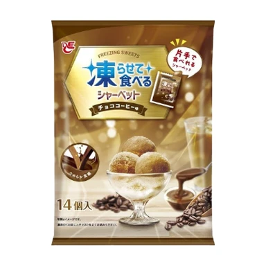 Ace Bakery Gefrorenes Sorbet Schokolade Kaffee mit Zucker und Süßungsmitteln 14 Stück 