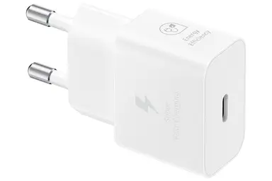 Samsung EP-T2510 Adaptateur secteur USB-C pour smartphone, blanc, charge rapide, intérieur
