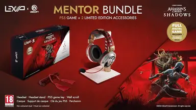 Lexip X Ubisoft Assassin's Creed Shadows "Mentor" Box - PS5 Game, Headset & Stand