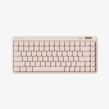 Lofree OE921 75% Office Tri-Mode Keyboard, QWERTY US layout, 84 Keys, Low-Profile Linear Switches, 2000mAh Battery, Volume Roller, Pink