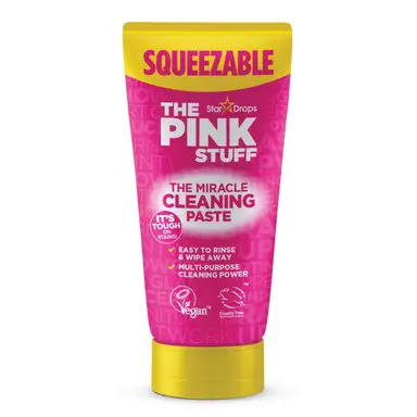 The Pink Stuff Squeezable Miracle Cleaning Paste 200g - The Powerful All Purpose Multi Surface Cleaner for Ovens Bathrooms Kitchens and more - now in a New Easy to Apply Tube