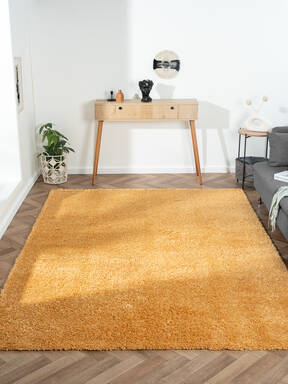My Flair Teppich "My Shaggy" rechteckig goldgelb 290 x 200 cm