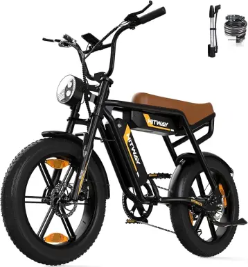HITWAY E Bike Elektrofahrrad 20 Zoll 4.0 Breitreifen Ebikes, 48V 15Ah/2 * 13Ah Akku Mountain E-MTB Fahrrad, 25km/h 7 Gang zum Pendeln, bis 45-150km für Erwachsene
