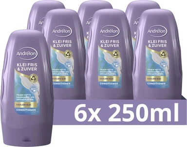 Andrélon Conditioner Klei Fris & Zuiver 6 x 250ml