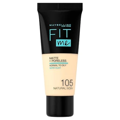 Maybelline Fit Me Matte + Poreless Foundation 30 ml - 105 Natural Ivory