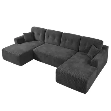 Graue Wohnzimmercouch – Sitzplatz fürs Zuhause