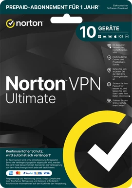 Norton VPN Ultimate 10 Geräte 1 Jahr (JD)