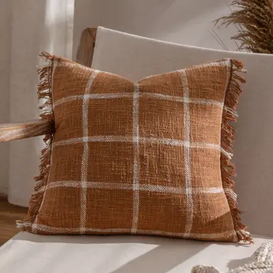 Yard Cushion Beni Square Ginger/Natural 45x45cm